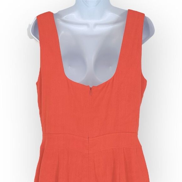 Greylin Anthropologie Women’s Romper NWT Nilli Square Neck Romper- M -Tomato Red - Picture 6 of 10